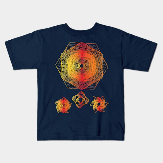 Geometry sederhana Kids T-Shirt by Ferdow Afiz